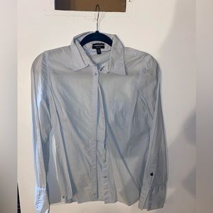 Light Blue Button Up Top